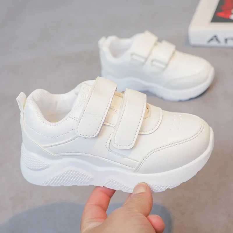 Fashion Solid Childrens Sneakers Boy Waterproof PU Leather Casual Shoes Autumn Girls Skate Shoes Kids Breathable Running ShoesT251110