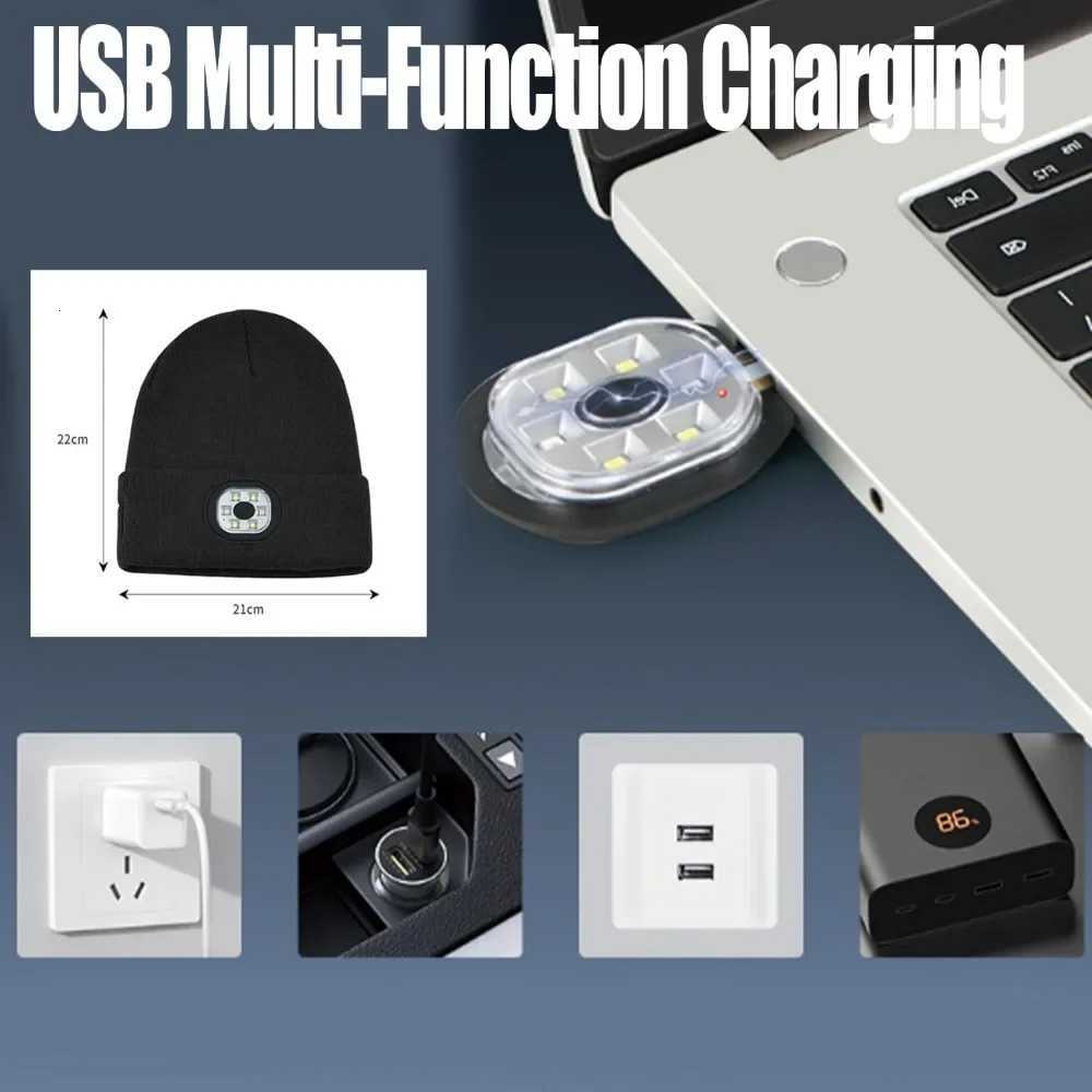 3-in-1 Function Bluetooth Beanie Bluetooth Beanie with Light Unisex 6 LED USB Rechargeable with Cordless Headphones beanieXJ251110