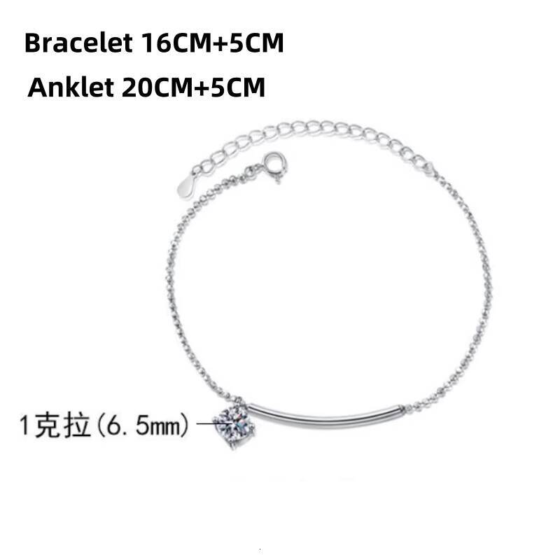 S925 Sterling Silver Bracelet Anklet Female 1 Franz Klammer Sangshi Bracelet Female