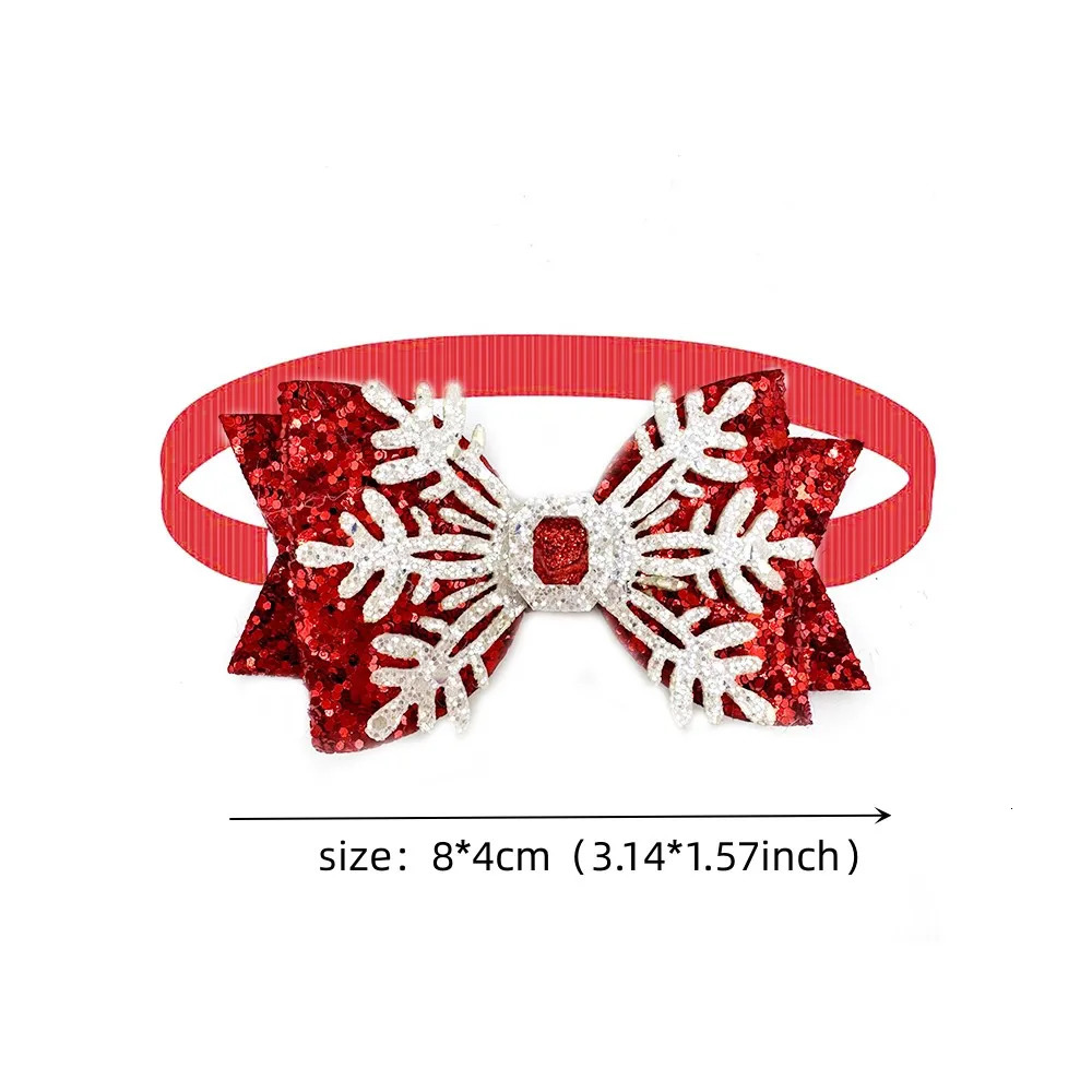 5030pcs Christmas Bows Exquisite Small Dog Bowtie Fashion Adjustable Pet Dog Bow Tie Neckties for Christmas Dog Grooming Bows 251110