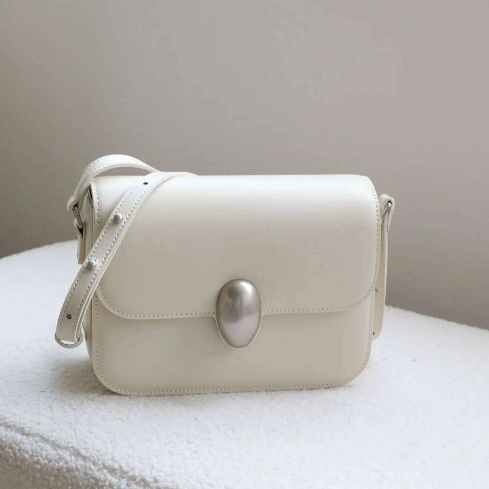 Cowhide Women's Small Square New Niche Design Fashionable Simple Crossbody High Quality Commuter Shoulder Bag 251110