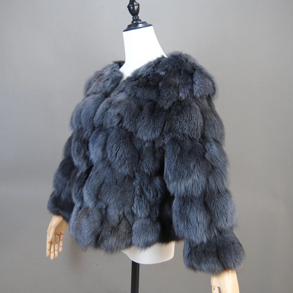 Style Real Fur Coat 100 Natural Jacket Female Winter Warm Leather Fox High Quality Vest 251110