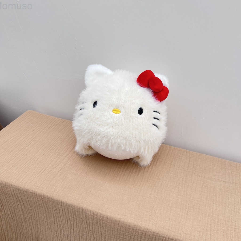 Sanrio Official Kuromi Plush Hat Autumn Winter Fleece-Lined Childrens My Melody Warm Ear Protection Hat for Girls H251110