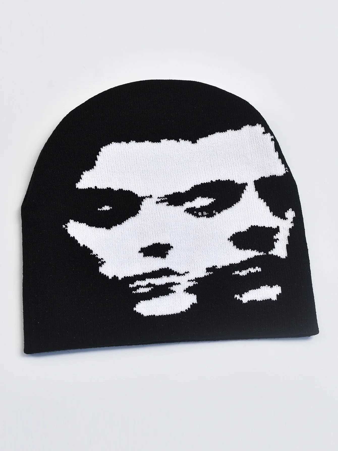 Knitting Hat for Men Women Fashion Pullover Cap Y2k Goth Warm Beanie HatsXJ251110