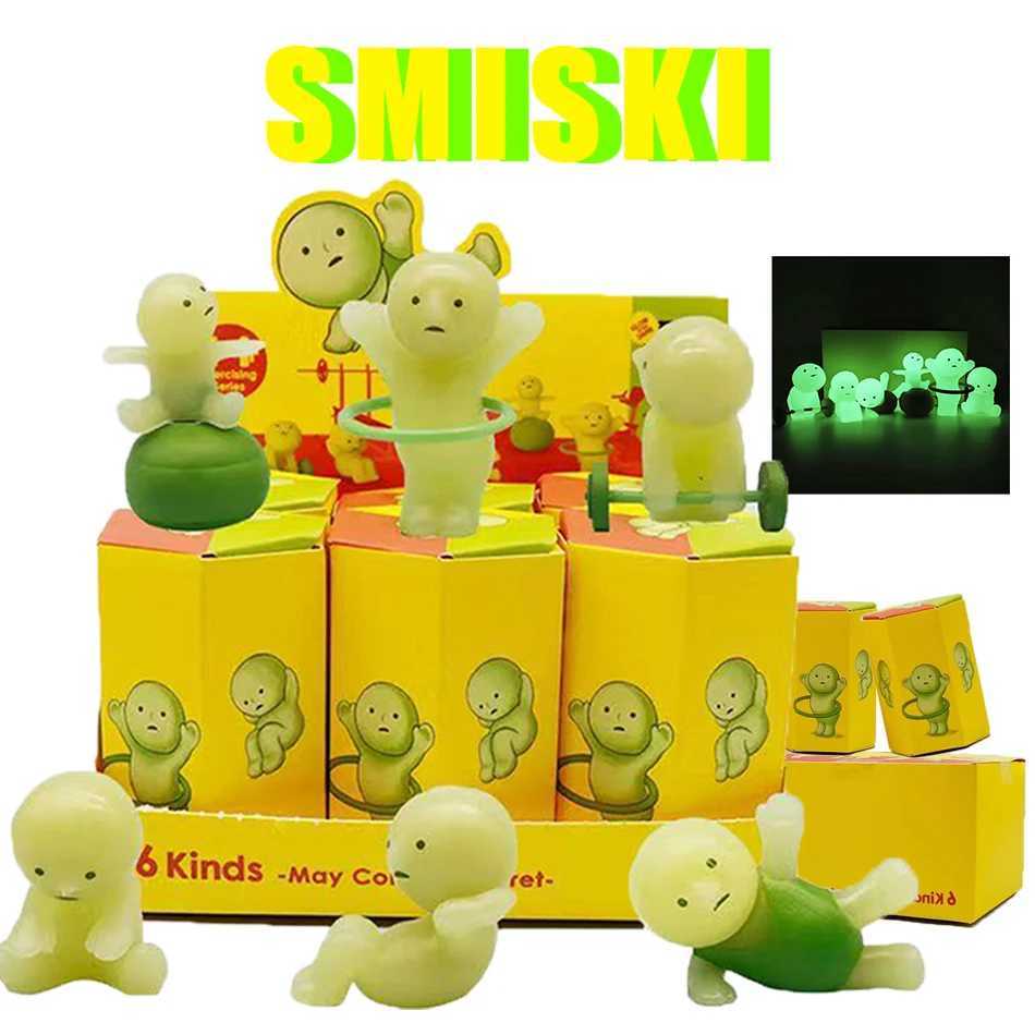 Hot SMISKI Blind Box Work Serie Mystery Box Noctilucent Action Figures Decoration Fans Children Birthday Gifts Toys C251110