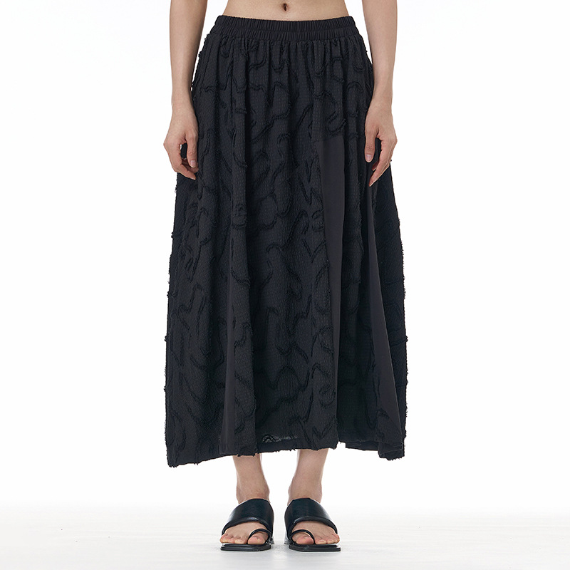 Y8350 Master Japanese temperament skirt 2025 spring new large size women's loose slim skirt