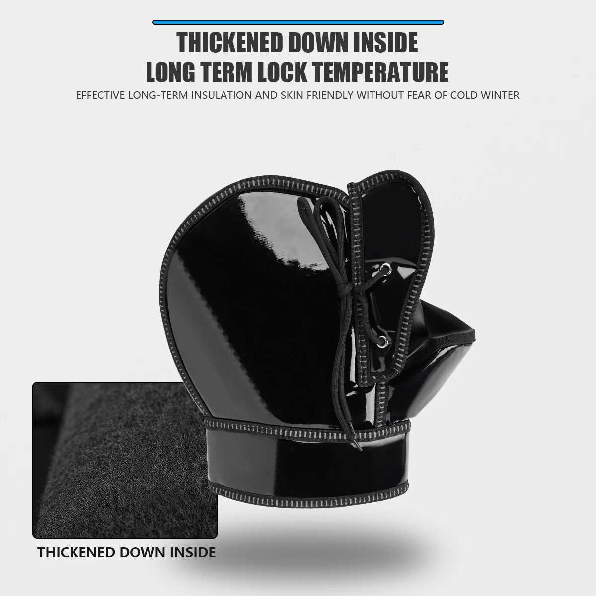 Motorcycle Handlebar Gloves Muffs Scooter Winter Warm Handle Gloves Waterproof Windproof Motorbike Handle Bar Hand Cover Muffs S25118