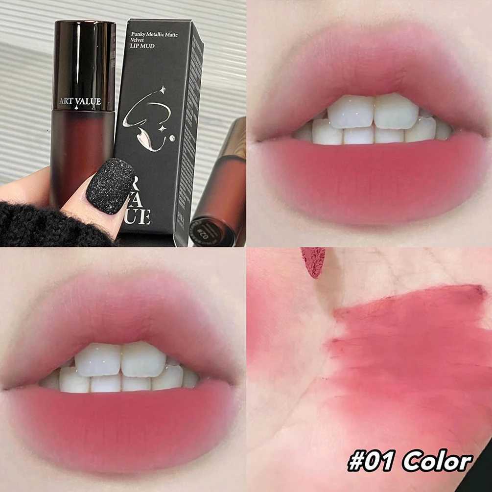 6 Colors Velvet Matte Lip Mud Liquid Lipstick Waterproof Nude Lip Gloss Long Lasting Non-stick Cup Sexy Women Lip Glaze CosmeticT251110