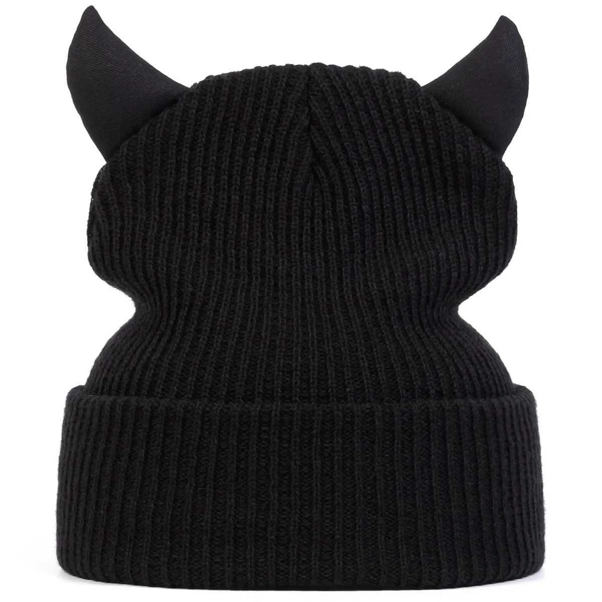 Unisex Personalized Bull Horn Beanies Winter Warm Hat Hip Hop Cap Beanie Hat Caps for Women MenXJ251110