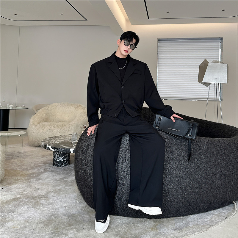 25 Spring New Trendy Fashionable Personality Loose Fit Wide-Leg Design Suit CF28-5215 241204