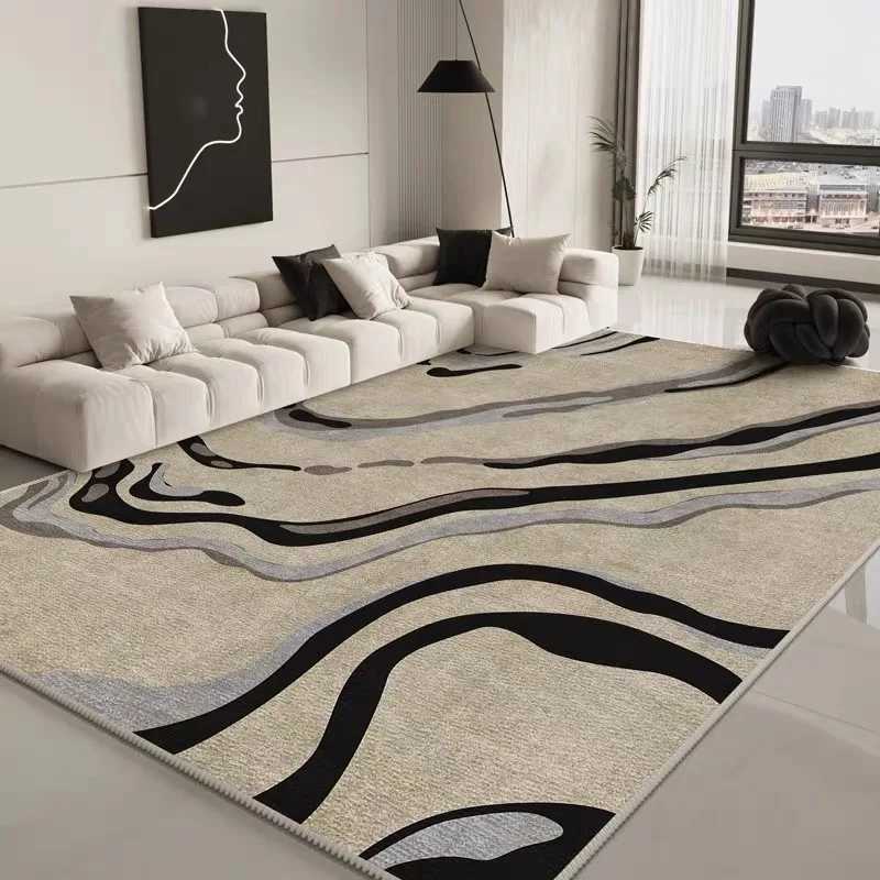 VIKAMA Light Luxury Living Room Carpet Home Non-Slip Sofa Coffee Table Blanket Bedroom Room Decoration Cloakroom Floor Mat Y251110