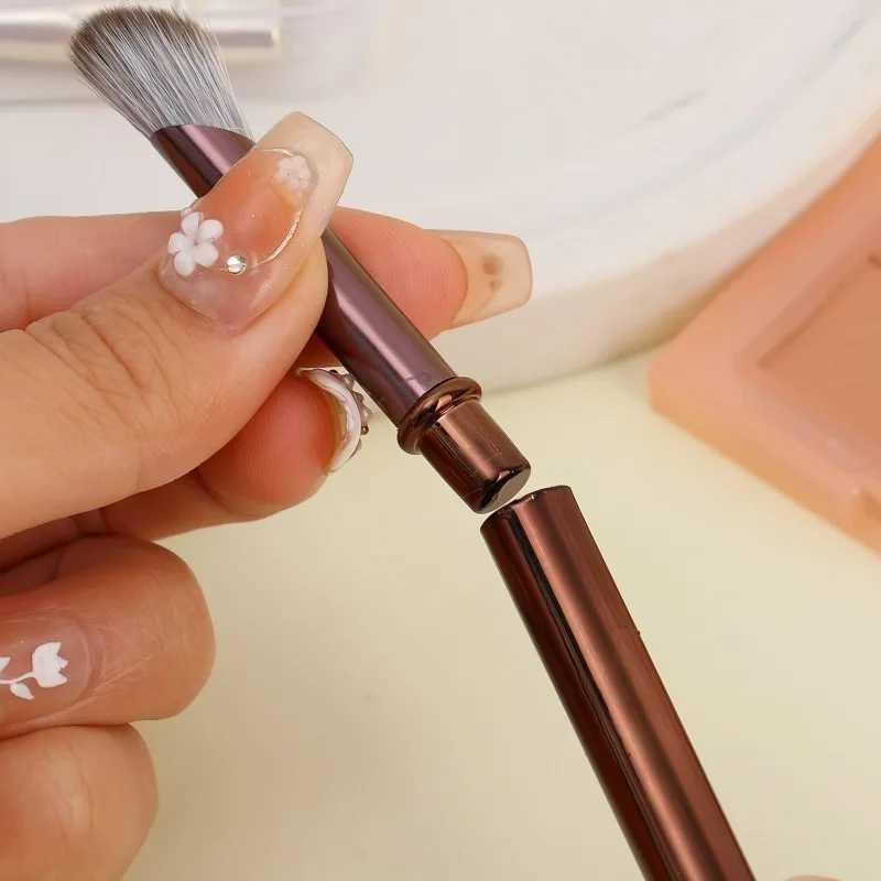 6pcs/set Portable Makeup Brush Replacement Brush Head Eyeshadow Eyeliner Lip Liner Brushes Mini Detail Eye Makeup Tools L251110