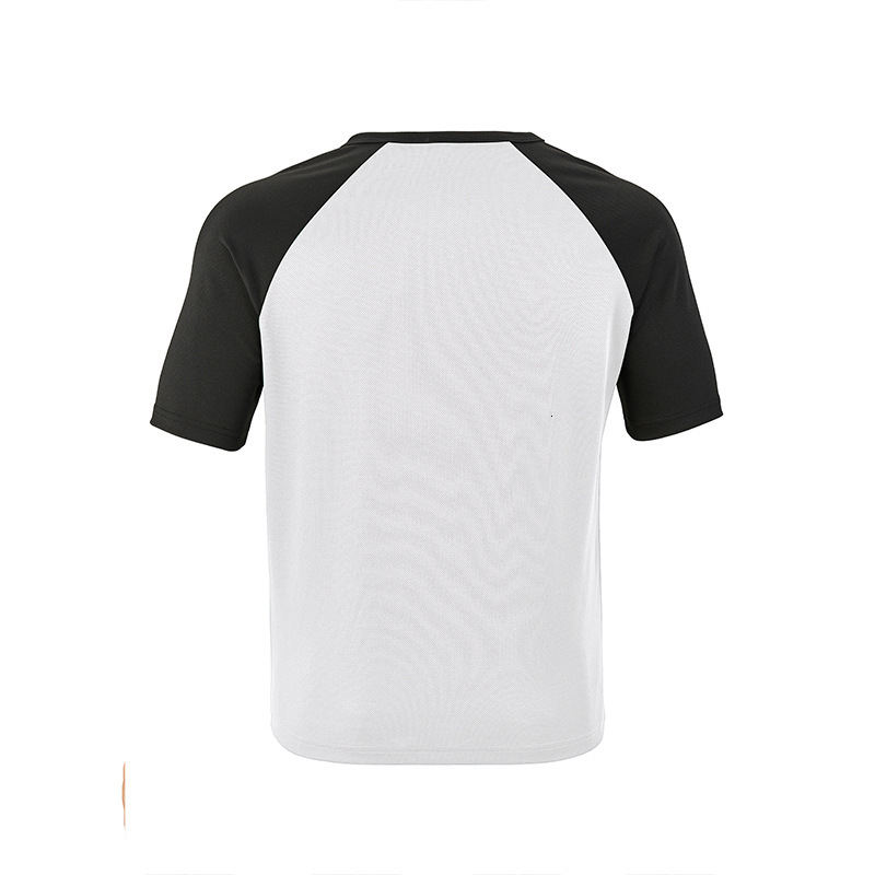 2025 color blocked trendy short sleeved Henry shirt summer new versatile round neck