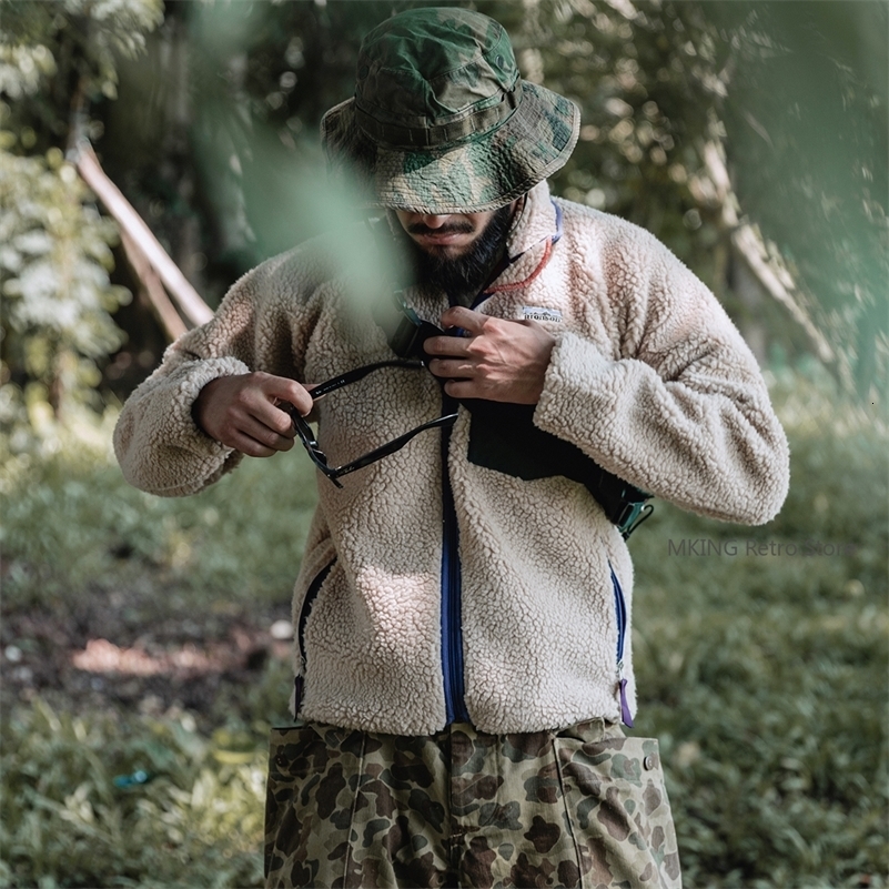 Bronson Classic Mens Retro Fleece Jacket Vintage Style Warm Mid Layer Sherpa Liner 251023CJ
