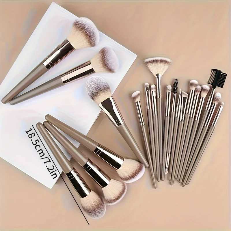 15pcs Womens makeup Professional Bag Foundation Eyelash Eyebrow Eyeshadow Cosmetic Makeup Brush Tool Set Christmas L251110