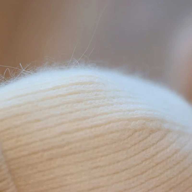 Winter Fur Pompom Hats angola Beanie for Women Studded Beaded Knitted Hats Outdoor Thick Warm Hat Casual Fashion CAPXJ251110