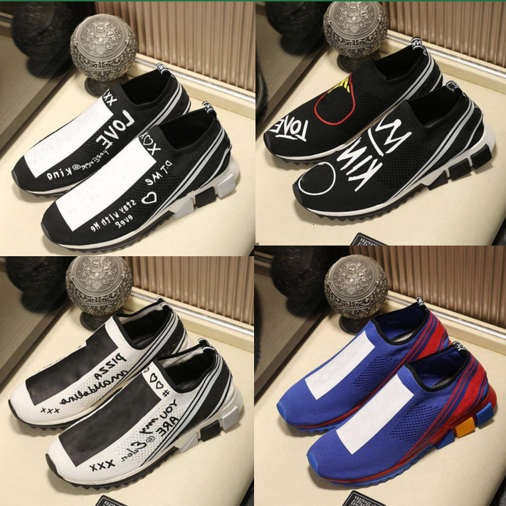 shoe and sports womens New printed colorful mens dolce and gabannas gabbanas dg casual shoes fashion Oblique designer sneakers size 3546 SH9L