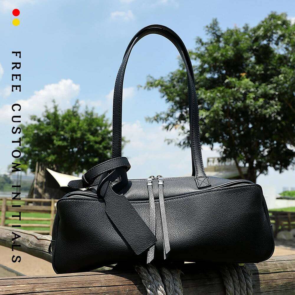 Designer Bag Genuine Leather Bowling Shoulder Underarm Toast Pillow Bag Large Capacity Commuter Tote For Women High End Bag New Handbags