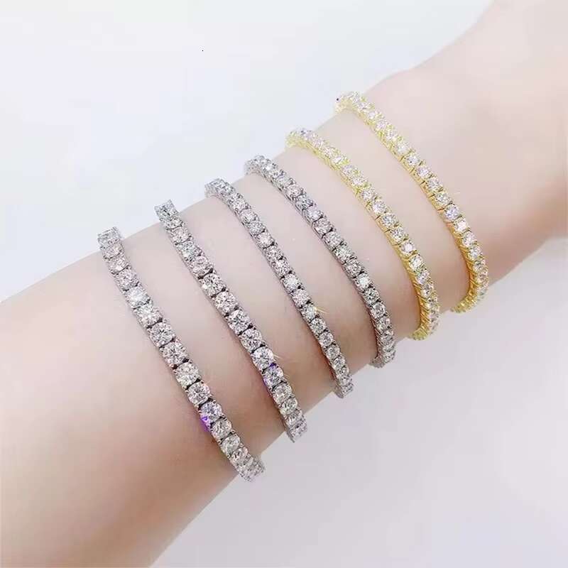 2mm 3mm 4mm 5mm 6.5mm 7mm 8mm Classic Necklace Silver Vvs Moissanite Mens Chains Fine Jewelry Tennis Chain