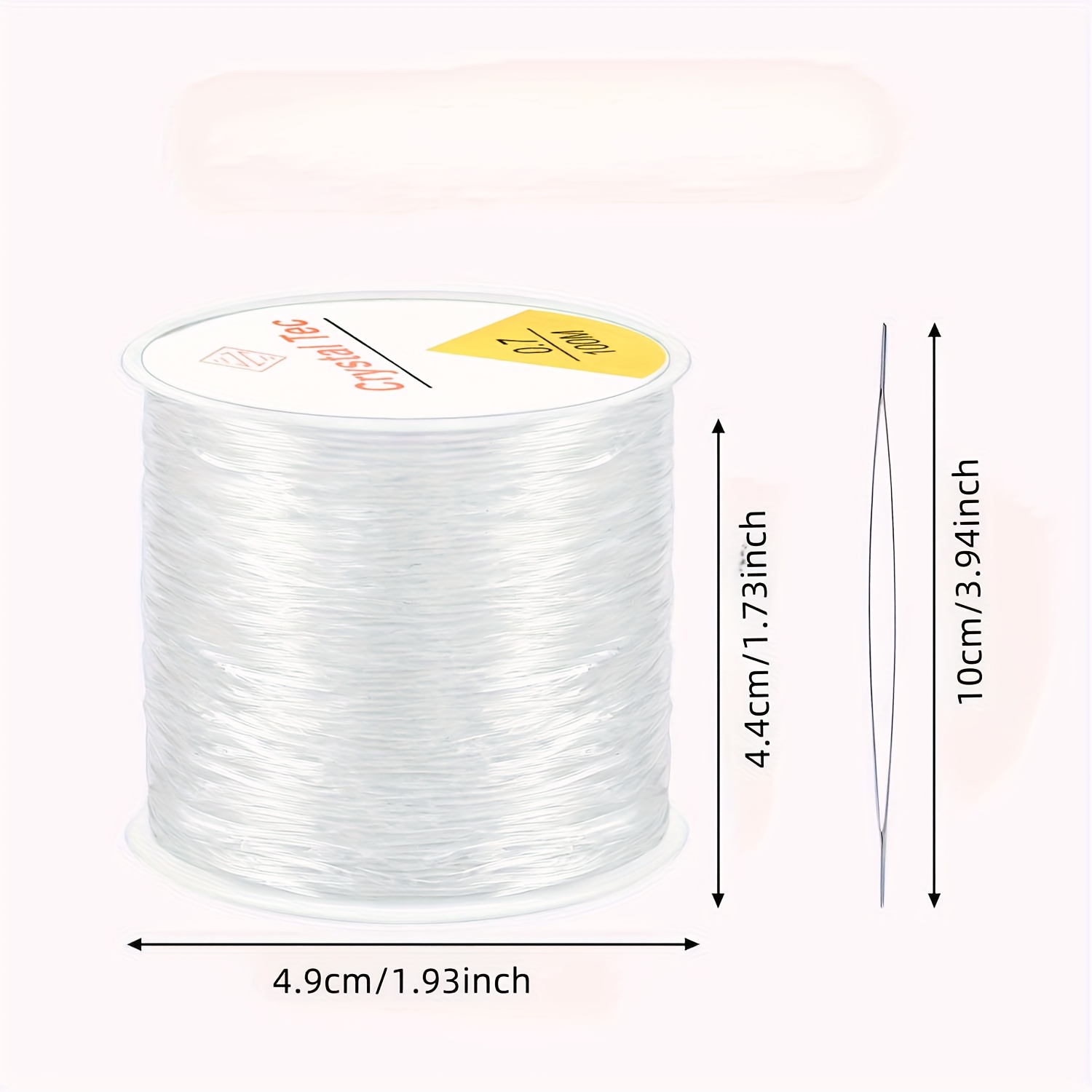 Multi-Purpose Beading Kit: Elastic Bracelet Rope with 2 Beads & Scissors - Perfect for DIY Necklaces & Jewelry