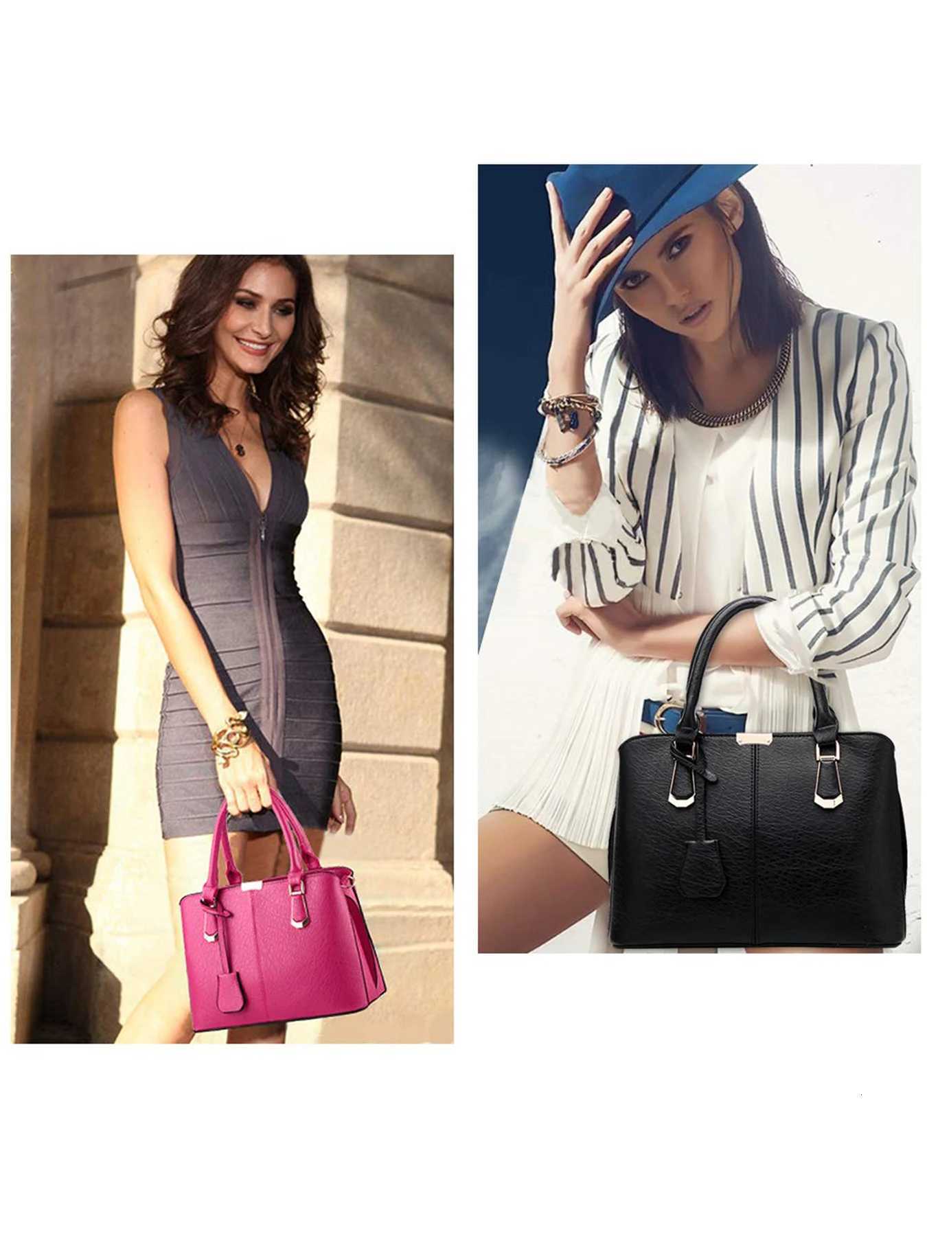 PahajimFashionWomenHandbagsPU LeatherAdjustableHandleSatchelShoulderBagsLadies Tote Bag Casual for OutdoorWorkingGifts forWomens K251110