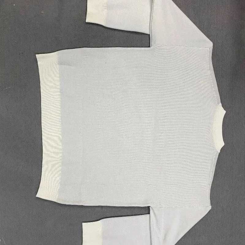 Fashion Womens WinterWhite Sweater Y2K Top 2000s Clothes Sweatshirts Woman Character Pattern Retro Loose Knit Sweater Jacket Fashion Y251110