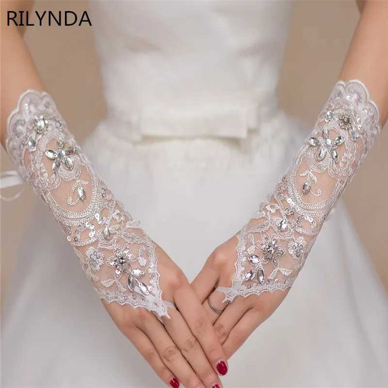 Wedding Bride Gloves Black Covers Arms White Long Satin Elegant Women Evening Party Finger Mitten Gants Mariage L251110