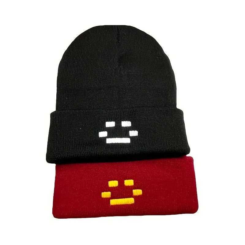 Autumn Winter Women Men Embroidery Knitted Hat Quackity Warm Beanies Hats It Makes You Look CoolXJ251110