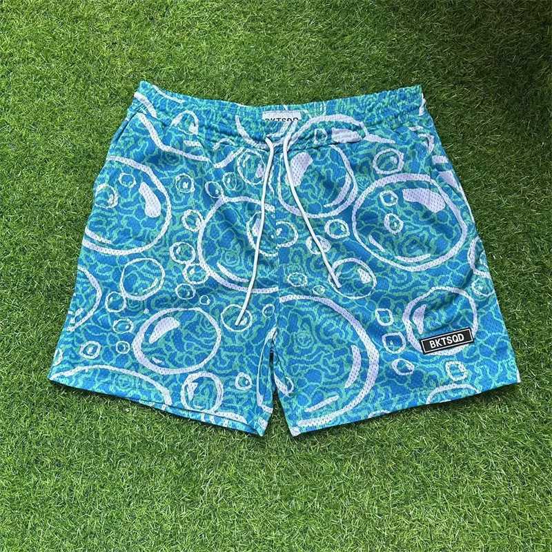 BKTSQD Sponge Style Fashion Brand Mens Basketball Shorts Summer Mesh Quick Drying Breathable Outdoor Beach Swimmers X250410