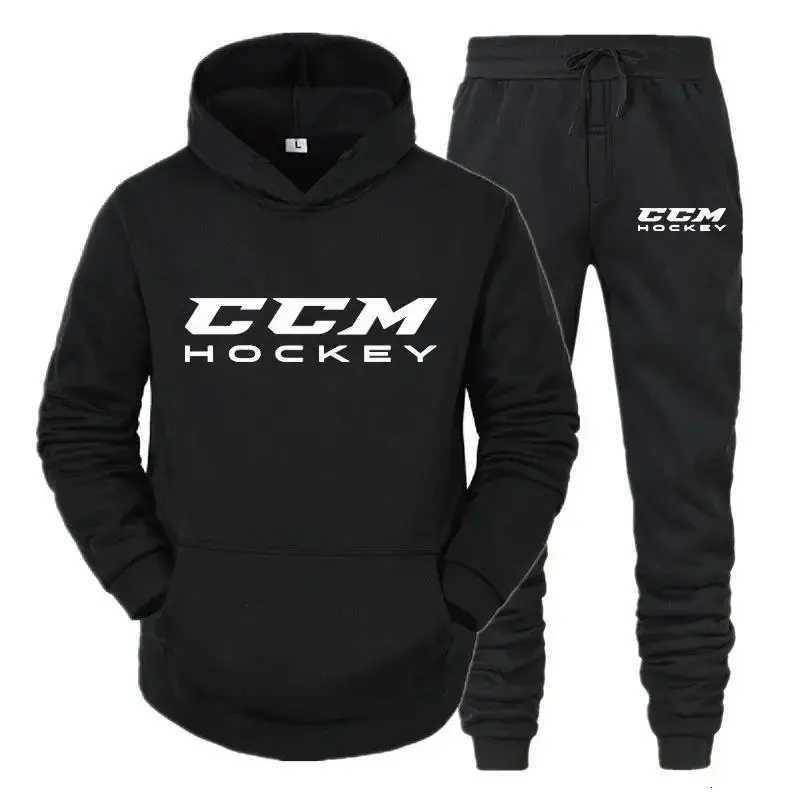 2025 Autumn/Winter CCM Mens Sportswear Set Hoodie High Quality Casual Sportswear Hoodie Pants Warm Sportswear Set Mens Hoodie W251110