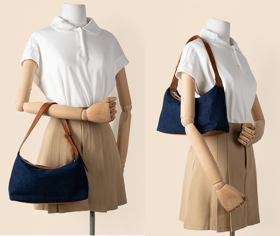 Designer Bag Denim Bag Small Handbag for Women Lady Purse Jean Shoulder Bag Vintage Luxury Handbag Classic Under Arm Bag