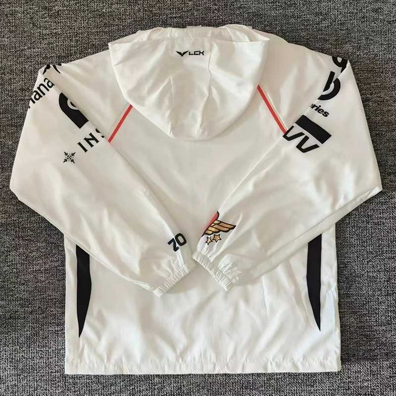 Faker Same Style Jacket 2025 T1 Team World Championship White Windbreaker Jacket Conquers SKT Team Kit Five Star New Team Kit W251110