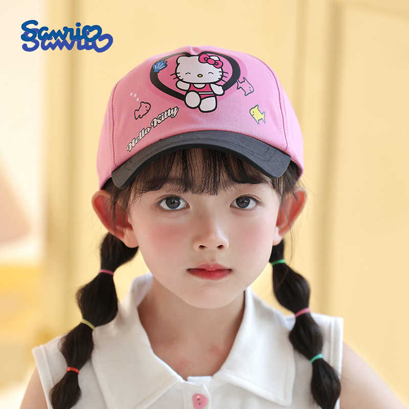 Sanrio Childrens Spring Summer Baseball Cap Girls Sun Hat Boys Duckbill Cap My Melody Casual Hat Cartoon Girls H251110