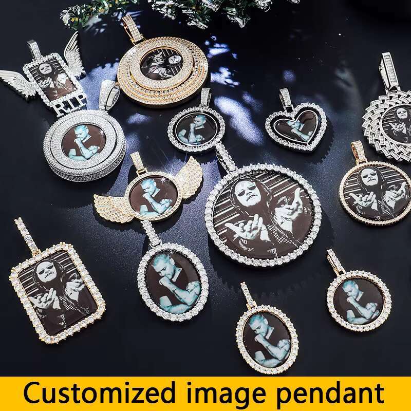 Fine Jewelry Factory 925silver 10k 14k Gold Custom Moissanite Pendant GRA Certification Necklace Iced Out Hip Hop Name Pendants