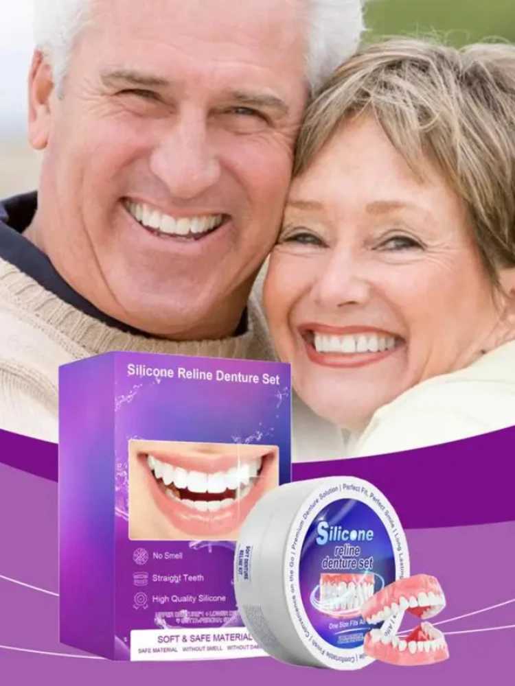 Silicone dental kit suitable for temporary orthodontic teeth dentures oral hygiene care whitening teeth simulation bracket M250409