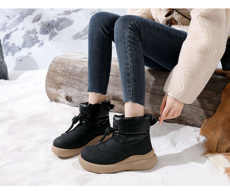 28121 Big Toe 2025 Women's Northeast Anti-Slip Cold-Proof Warm Fashion Thick-Soled Outdoor Hiking Snow Boots