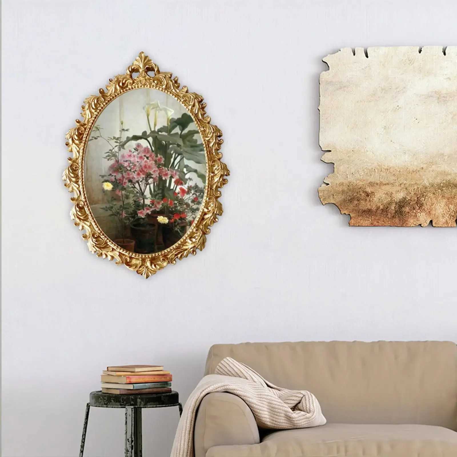 Wall Hanging Ornate Picture Resin Embossed Retro Style Baroque Photo Frame for Home Wedding Hallway Gallery Decor L251110 H260306