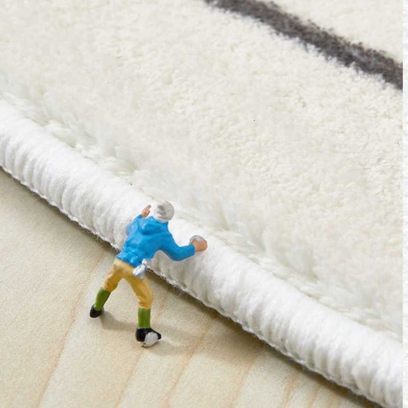 Modern Style Bedroom Decor Line Carpet Fluffy Soft Study Rug Large Area Carpets for Living Room Thick Anti-slip Lounge Floor Mat Y251110