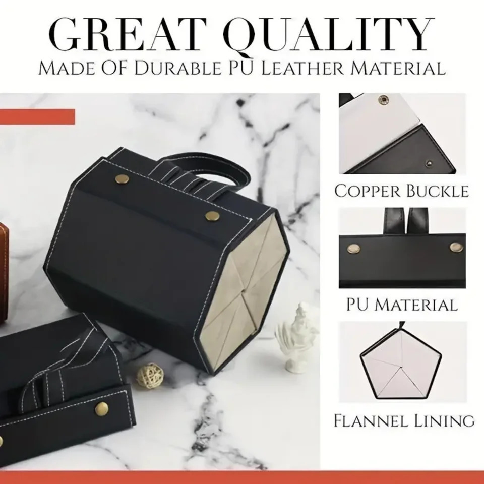 1 piece of 56 slot PU leather sunglasses storage box portable folding glasses organizer display multi hanging holder 250410