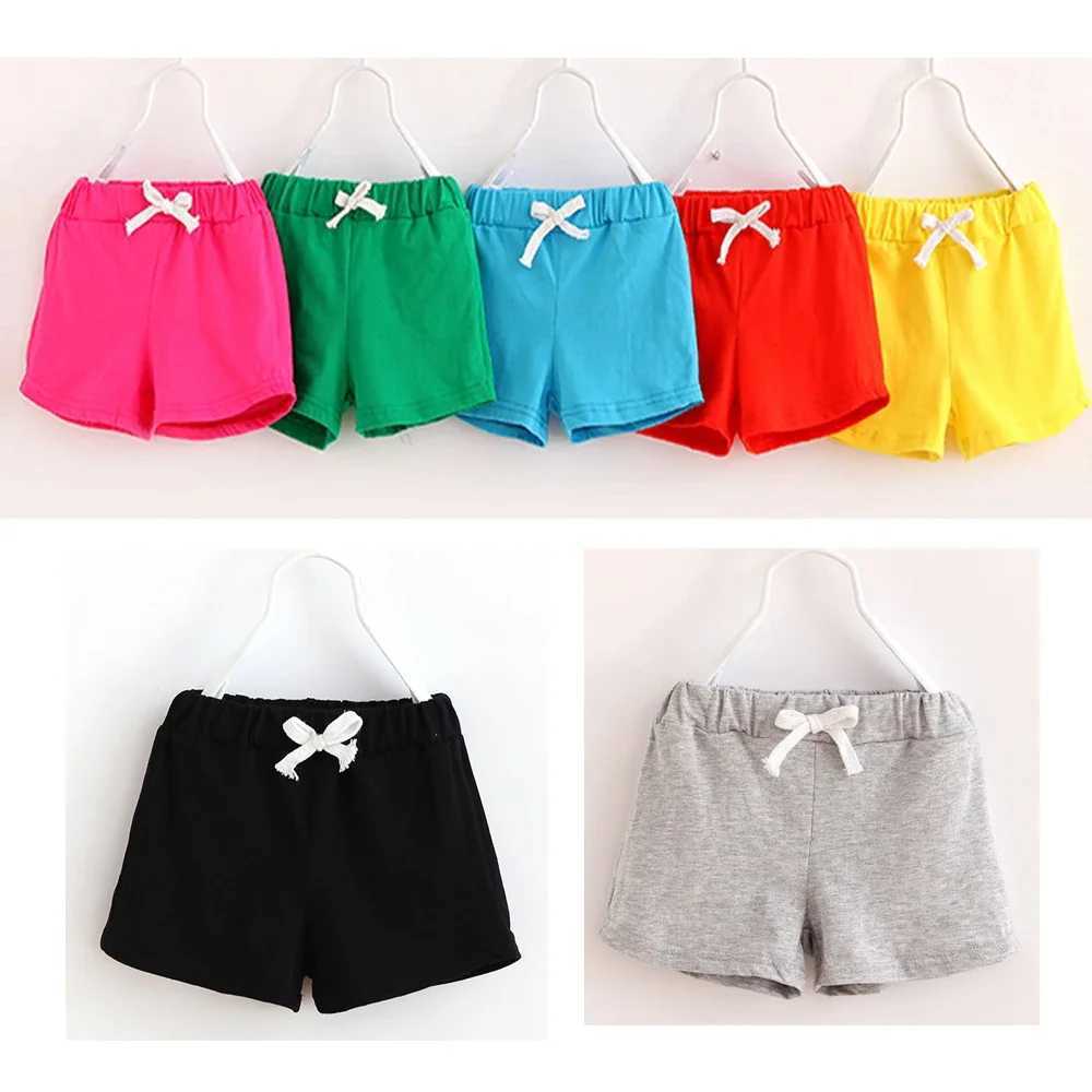 New Summer Baby Girls Boys Shorts 10 Colors Girls Cotton Shorts Boys Brand Childrens Beach Shorts Baby Clothing Z250410