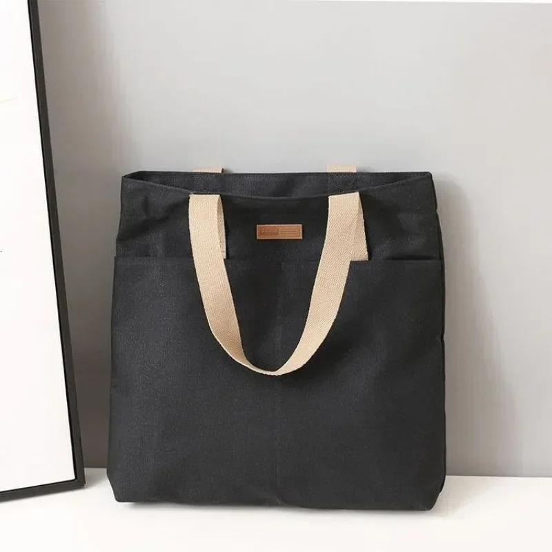 1 piece of womens handbag canvas sewing thread large capacity highend sensory convenient and practical commuting bag 250401
