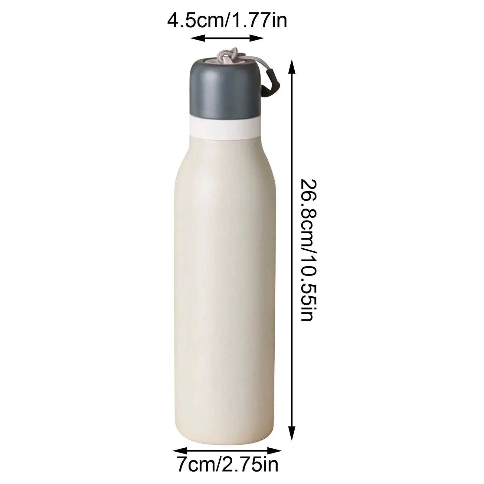 Fashionable cup 18/24oz Insated Cup aron Color Large Capacity Water Cup Stainless Steel Sports Kettle Portable Handheld Cup Y251110