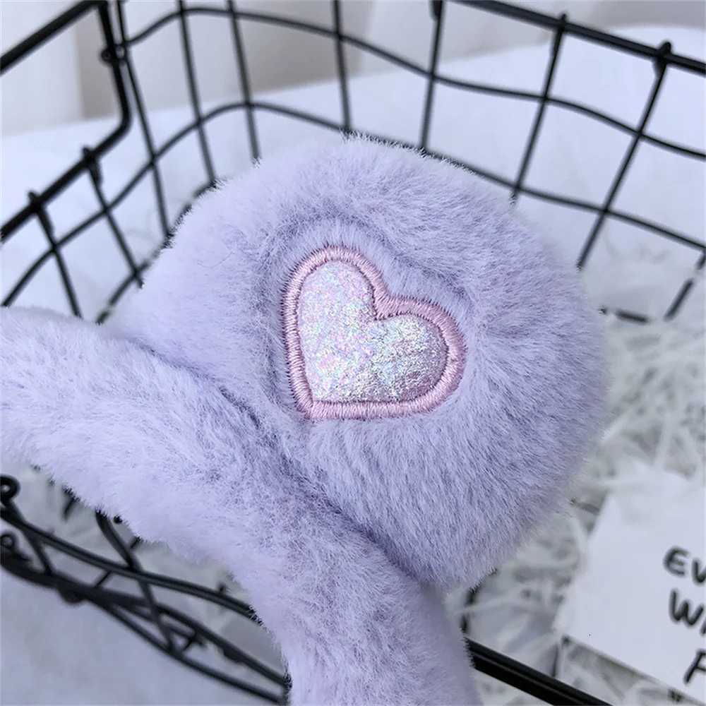 Cute Bear Ears Winter Warm Earmuffs for Women Girls Kids Plush Thick Soft Ear Muffs Protect Ears Foldable Warmer Cover Earflaps W251110