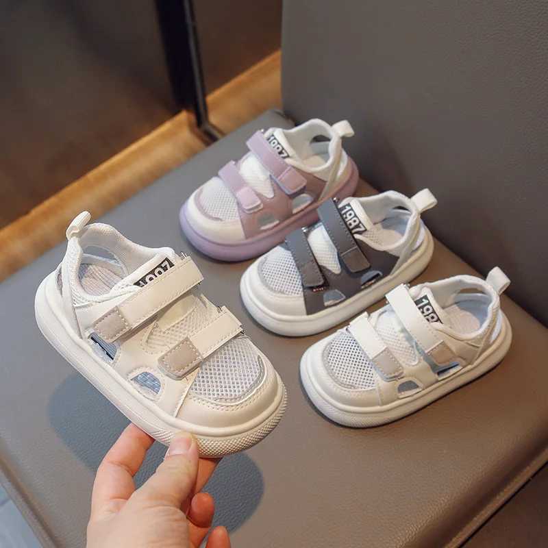 Childrens sandals boys girls childrens mesh sports shoes non slip soft soled childrens shoes summer breathable baby shoes Z250410