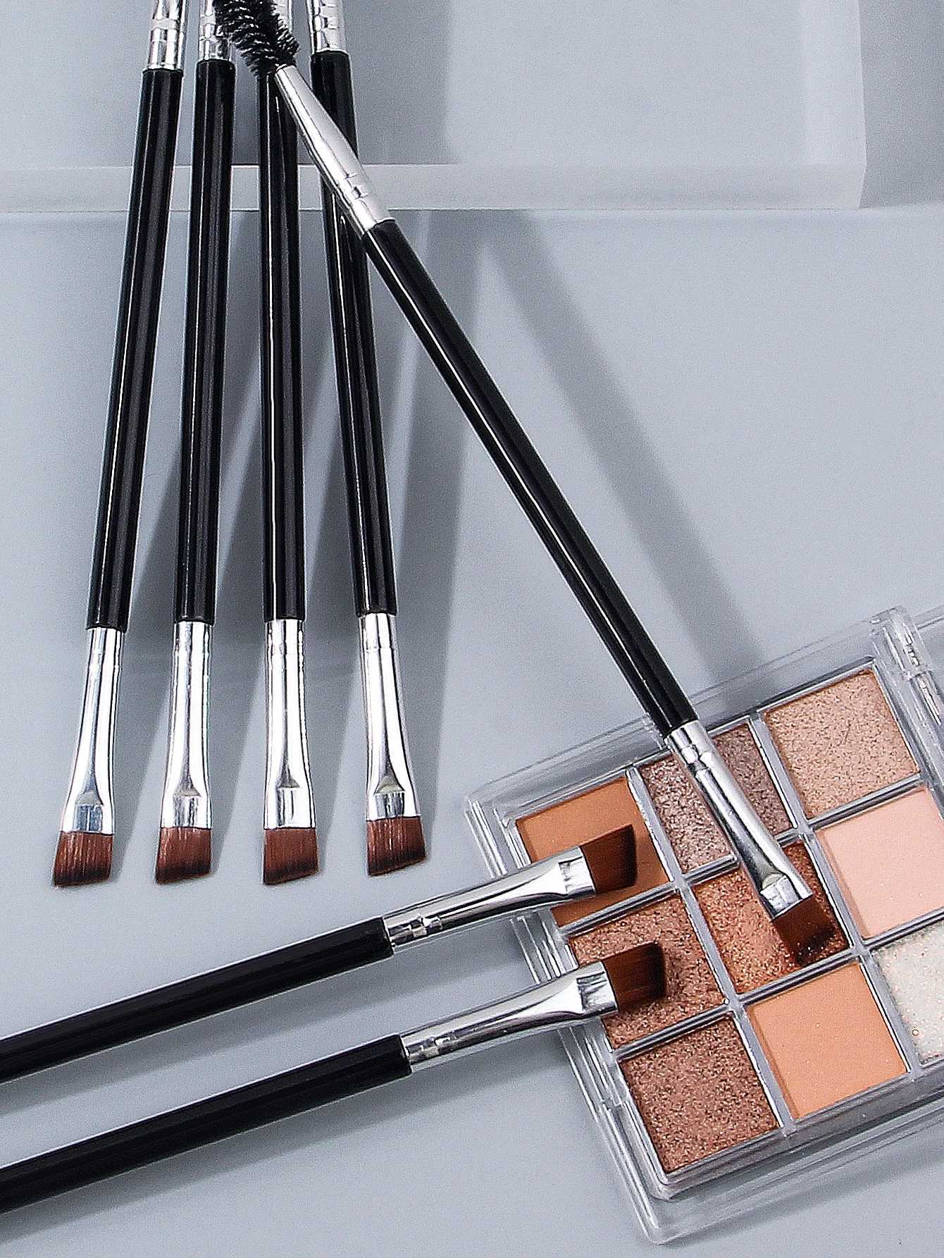 12Pcs Professional dual-head precision angled eyebrow brush eyelash brusheye makeup detail brush multi-functional makeup tool L251110