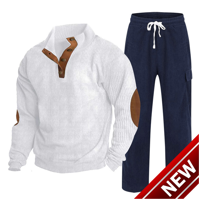 Autumn and winter new half zipper pullover stand up collar sweatshirt loose and versatile sports and leisure set