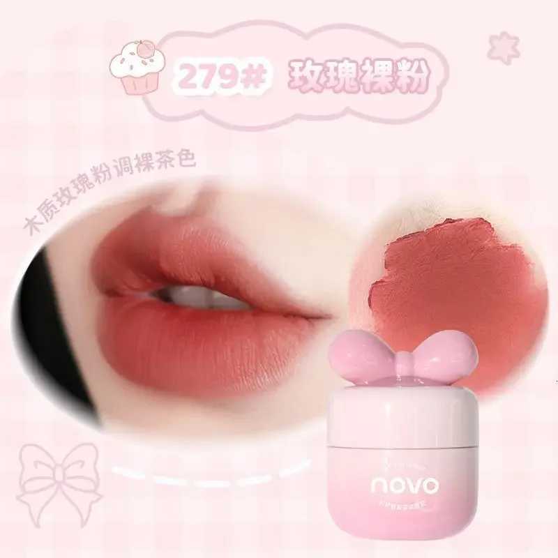 NOVO Lip Clay Waterproof Sweatproof Longlasting Non-sticky Matte Lipstick Plain White Non-fading Lip Gloss Wholesale Makeups HotT251110