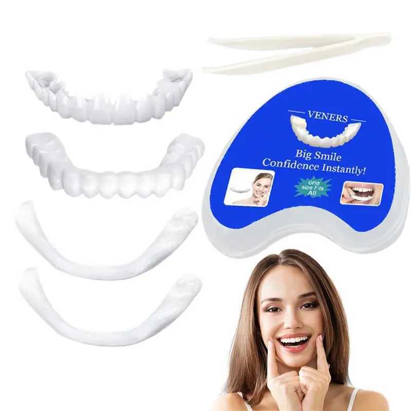 Temporary denture veneers upper and lower brackets push notifications single plate buckle denture kits denture covers M250410