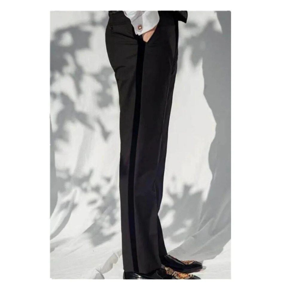 Mens Suit Pants High Quality Spring Autumn Straight Business Dress Trousers Formal S5XL Classic Black 251110