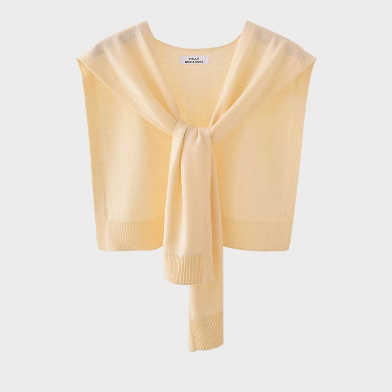 K355 High quality wool pure color shawl spring and autumn soft decorative outerwear waistcoat female Korean style air-conditioned room warm shoulder